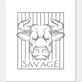 Savage Bulls Posters and Art